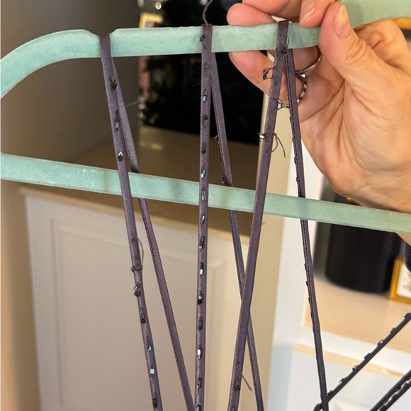 Dave & Johnny Elegant Gray Backless Dress - Picture 5 of 6